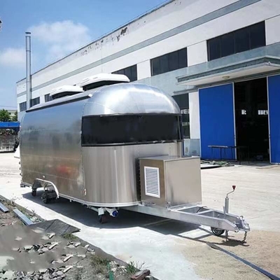 110V/220V/380V Tensione Piccolo USA Standard Concessione Mobile Food Trailer con materiali