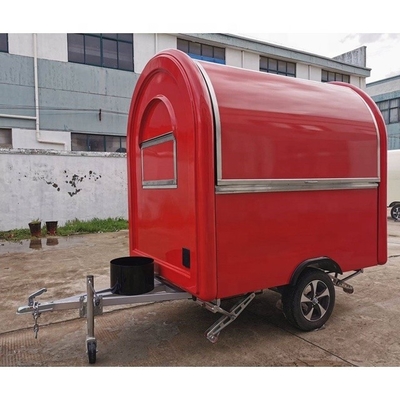3 ruote Food Trailer Macchinari a basso budget Funzione per la produzione di cibo in movimento