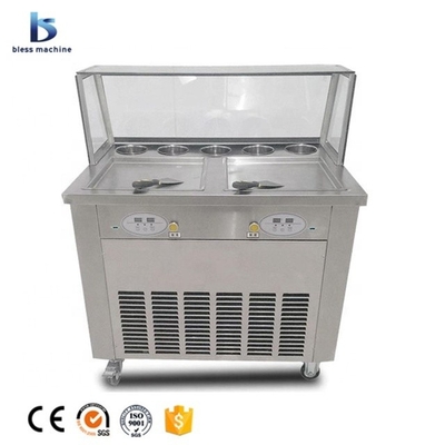 Aspetto elegante Rollo di gelato a Yogurt fritto elettrico con funzione automatica
