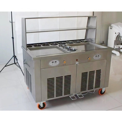 Industria mineraria energetica Macchine a rotoli di gelato a padella piatta con mini padelle a doppia padella rotonda