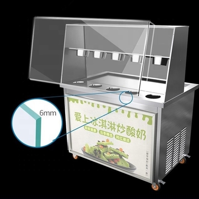 Thailandia Cartino alimentare mobile con macchina per lo yogurt surgelato e funzione di scongelamento automatico