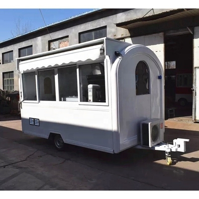 Design Silver Snack Food Trailer per la vendita di chioschi di fast food negli Stati Uniti