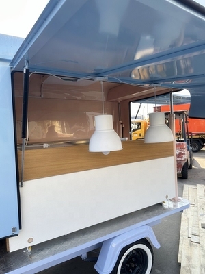Attrezzature personalizzate Modern Food Crepes Trailer per la migliore vendita 35km-75km/h velocità