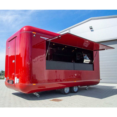 35km-75km/h Velocità CE certificato Airstream Food Trailer personalizzato per impianto di condimenti