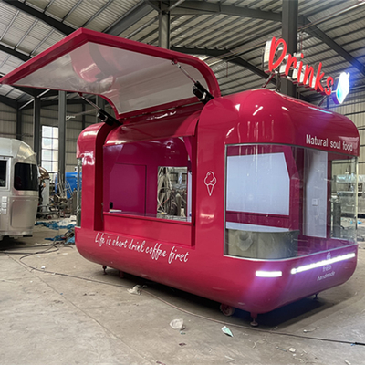 35km-75km/h Velocità CE certificato Airstream Food Trailer personalizzato per impianto di condimenti