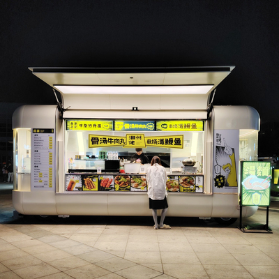 Tipo 2024 Vendita stradale di rimorchio alimentare mobile con tensione di cucina completa 110v/220v