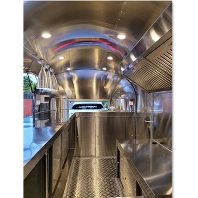 110v/220v Cucina mobile Airstream personalizzata completamente attrezzata per Hot Dog Fast Food Trailers