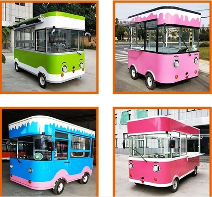 Catering Commerciale 2022 Good Taste Air Cooled Fast Food Hot Dog Cart con ruote montate