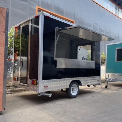 Cucina all'aperto Fast food trailer con attrezzature per cucinare Camion alimentari mobili