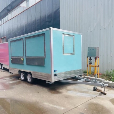 Cucina all'aperto Fast food trailer con attrezzature per cucinare Camion alimentari mobili