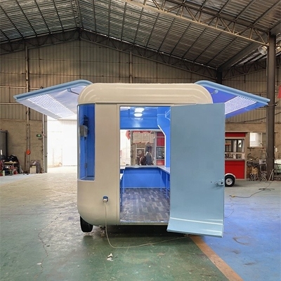 1000KG Mobile Snack Food Truck Gas Fast Food Cart Trailer Cucina nello stabilimento di produzione