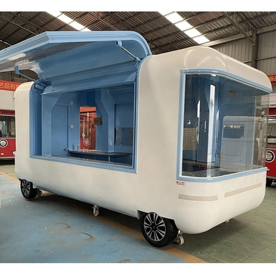 1000KG Mobile Snack Food Truck Gas Fast Food Cart Trailer Cucina nello stabilimento di produzione