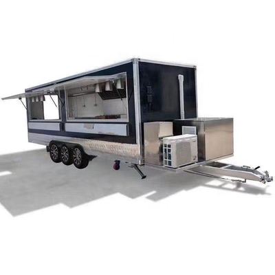 Produrre cibo per carrello di pizza mobile