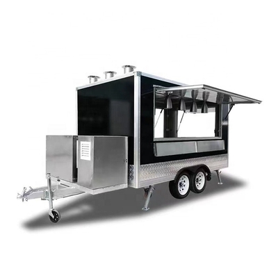 Produrre cibo per carrello di pizza mobile
