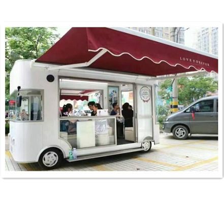 Progettazione mobile carrello alimentare elettrico per snack commerciale completamente automatico e a risparmio di lavoro