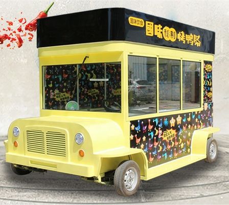 Progettazione mobile carrello alimentare elettrico per snack commerciale completamente automatico e a risparmio di lavoro