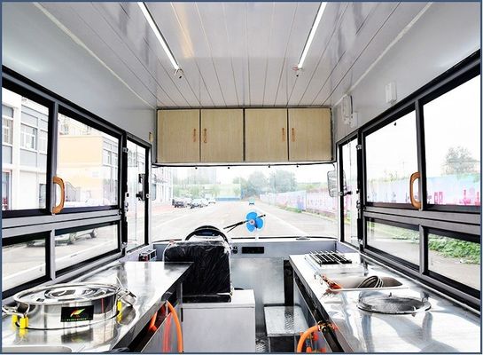 Progettazione mobile carrello alimentare elettrico per snack commerciale completamente automatico e a risparmio di lavoro
