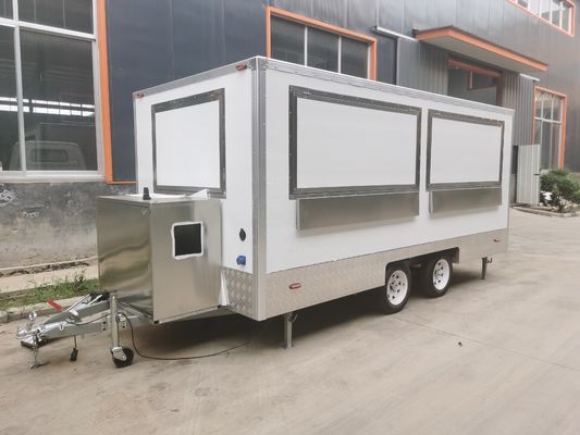 Camionino di caffè per bar mobile Camionino alimentare mobile con rimorchio a concessione BBQ completamente attrezzato