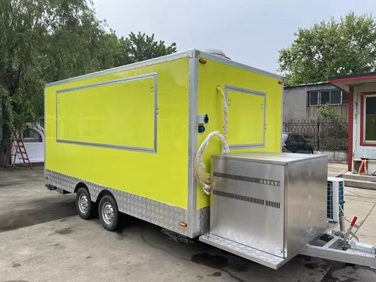 Camionino di caffè per bar mobile Camionino alimentare mobile con rimorchio a concessione BBQ completamente attrezzato