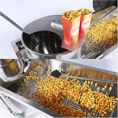 24 mesi di garanzia Super Performance Popcorn Machine per la produzione di snack di zucchero di olio di mais