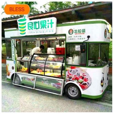 Camion alimentare mobile con isolamento termico e quattro ruote elettriche personalizzate