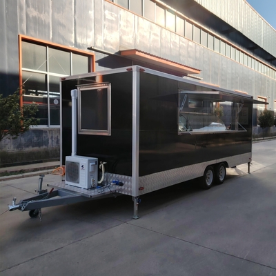 500*180*250cm Multifunzionale Mobile Quadrato Stile rimorchio per snack e gelato