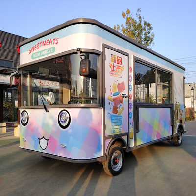 Opere di costruzione carrello elettrico mobile multifunzionale per cibo e snack