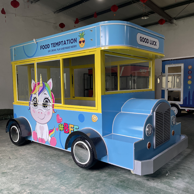 40 chilometri all'ora Fast food snack bevande gelato catering trailer con materia prima di farina