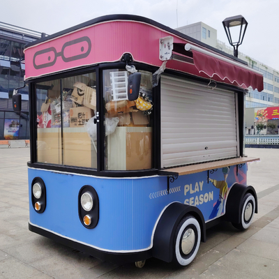 3.0kw elettrico mobile fast food snack bevande gelato catering rimorchio camion carrello chiosco