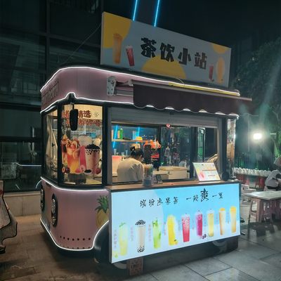 3.0kw elettrico mobile fast food snack bevande gelato catering rimorchio camion carrello chiosco