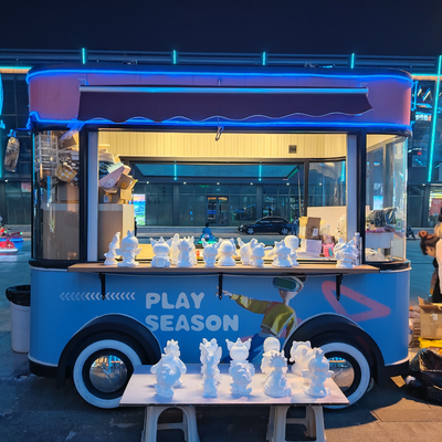 3.0kw elettrico mobile fast food snack bevande gelato catering rimorchio camion carrello chiosco