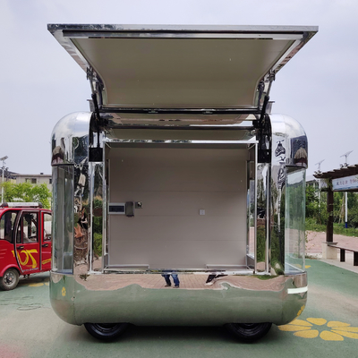 Distribuzione al dettaglio Servizi mobili e elettrici per abbigliamento Negozio alimentare Snack Trailer Boutique Cart