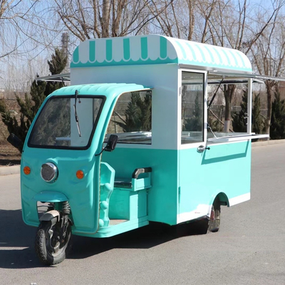 Multipurpose Mobile Electric Fast Food Snack Tricycle con 3 ruote stradali 40km/h velocità
