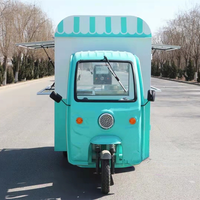 Multipurpose Mobile Electric Fast Food Snack Tricycle con 3 ruote stradali 40km/h velocità