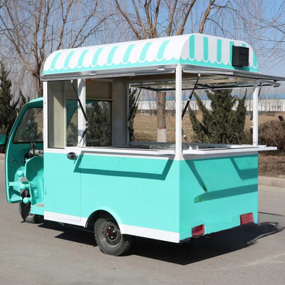 Multipurpose Mobile Electric Fast Food Snack Tricycle con 3 ruote stradali 40km/h velocità