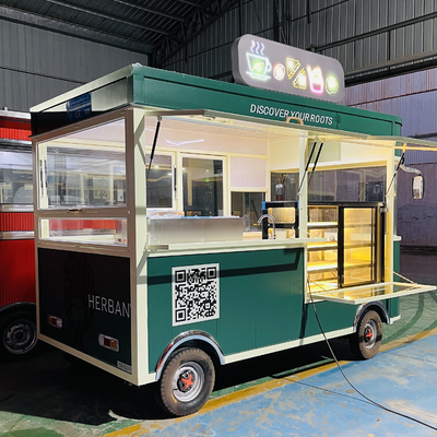 Combinazione di pollo fritto e cola per camion elettrico mobile in olio da cucina