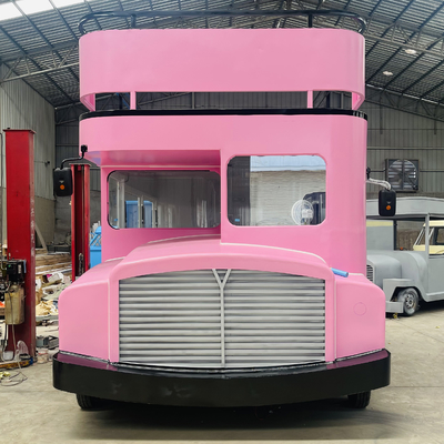 Doppia piattaforma Luxury Truck Trailer per Fast Food Snacks Bevande gelato e torte