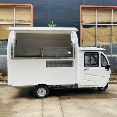 2023 Pedicab multiuso mobile elettrico fast food snack triciclo per negozi al dettaglio