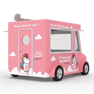 Camionetto alimentare elettrico mobile per bevande fredde gelati e distribuzione di cibo