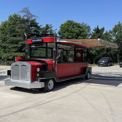 Camionetto alimentare elettrico per bevande fredde succhi di frutta birra latte tè caffè e snack