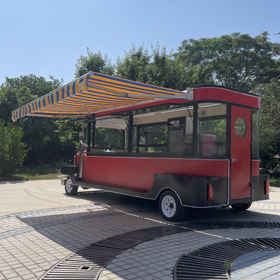 Camionetto alimentare elettrico per bevande fredde succhi di frutta birra latte tè caffè e snack