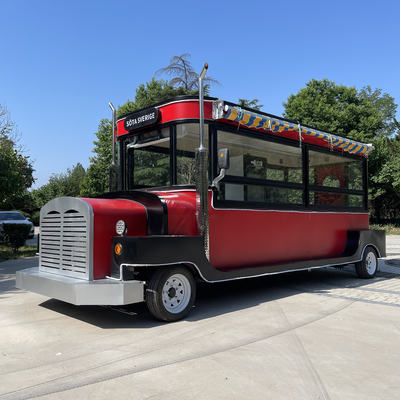 Camionetto alimentare elettrico per bevande fredde succhi di frutta birra latte tè caffè e snack