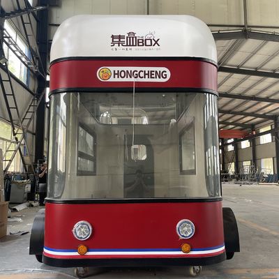 Vendite mobili di insalate di frutta bevande caffè latte tè birra gelato camion carrello mobile