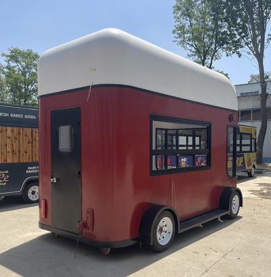 Vendite mobili di insalate di frutta bevande caffè latte tè birra gelato camion carrello mobile
