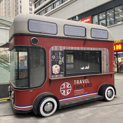 Vendite mobili di insalate di frutta bevande caffè latte tè birra gelato camion carrello mobile