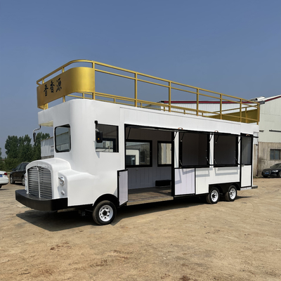 Outlet Carrello di cibo di strada all'aperto Fast food Snack bevande bevanda gelato torta catering