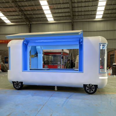 Carrello per snack elettrico e mobile multifunzionale per il mercato al dettaglio