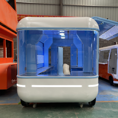 Carrello per snack elettrico e mobile multifunzionale per il mercato al dettaglio