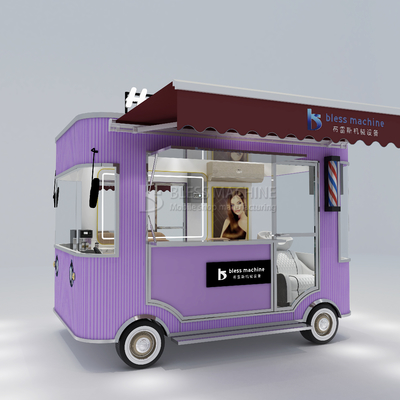 Elettromobile salone di parrucchieri Barber Shop Stile Disegno Van Truck Carro rimorchio per le aziende agricole