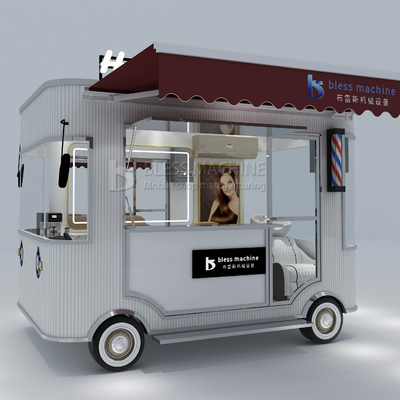 Electric Mobile Haircut Salon Barber Shop Style Design Van Truck Trailer Cart 2023 Outlet